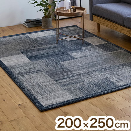 ラグ ブレア 200×250cm ラグマット パイル 家庭用 子ども ペット カーペット 絨毯 ブルーグリーン 長方形 リビング ダイニング フローリング