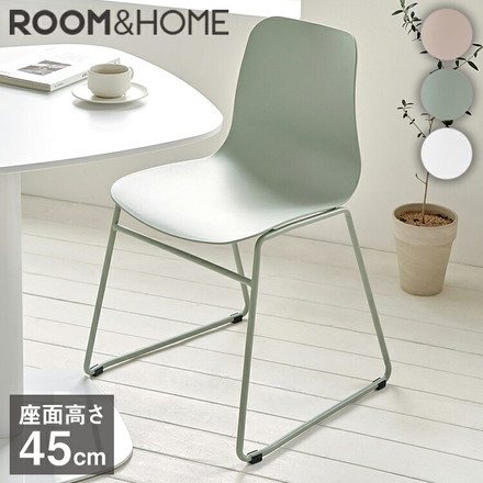 roomnhome ダイニングチェア ニュートラルチェア 【リコメン堂限定】背もたれ ミッドセンチュリー 高級インテリア 韓国 ベージュ