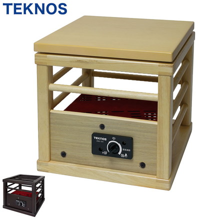 就寝用コタツ100W 一人コタツ 一人用 TEKNOS ダークブラウン