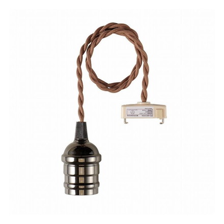 ELPA 朝日電器 ペンダントソケット 黒 PD-VE26B