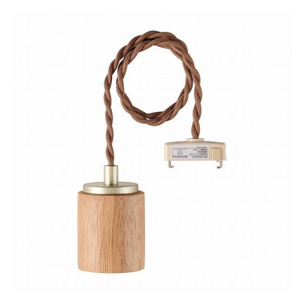 ELPA 朝日電器 ペンダントソケット 木目ナチュラル PD-WE26N