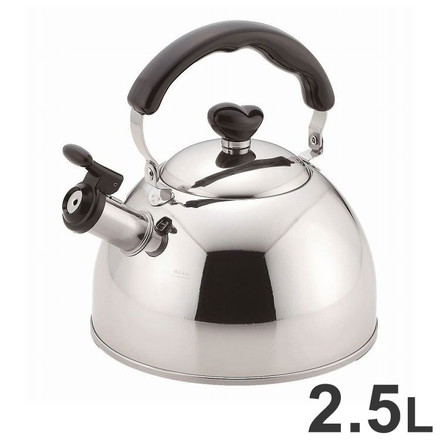 竹井器物 エクセレントシェフ 笛吹ケトル2.5L やかん お茶 コーヒー IH対応 日本製 国産 やかん ポット シンプル 麦茶 出汁 湯沸かし ヤカン おしゃれ アウトドア