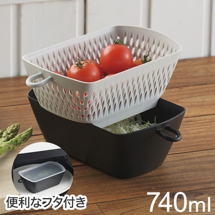 曙産業 フタ付きチリトリザルボウルカク MZ-3537
