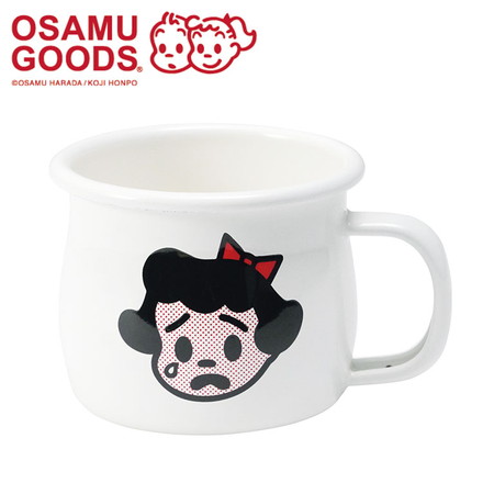 「OSAMU GOODS」フェイス ホーローマグカップ ベティ キャラクター キッチン用品 かわいい