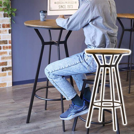 バーテーブル ハイテーブル 直径60cm ラウンドテーブル カフェテーブル カウンターテーブル