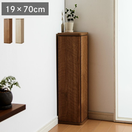 完成品 コーナーラック スリム 木製 幅19 ロータイプ ラック すきま収納 収納 トイレラック 玄関 省スペース ナチュラル