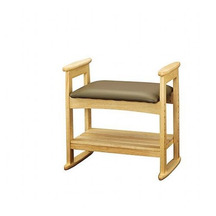 弘益 肘付スツール ナチュラル W-5H-NA