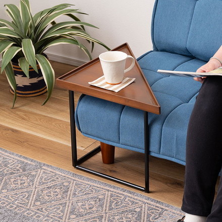 ミニテーブル テーブル サイドテーブル シンプル モダン 和モダン 積み重ね 幅40cm 高さ33cm 木製 天然木 スチール ブラウン 黒 軽量