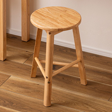 スツール 木製 天然木 北欧 円形 リビング ダイニング 丸形 リモートワーク 在宅ワーク 椅子 いす イス