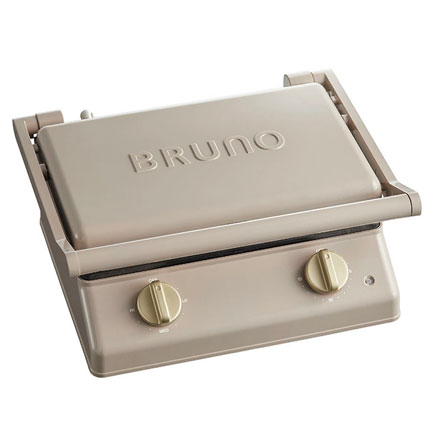 BRUNO ブルーノ グリルサンドメーカー ダブル BOE084 グレージュ