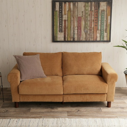 ソファ ソファー ローソファー ローソファ 2人掛け 2P 二人掛け コーデュロイ リビングソファー