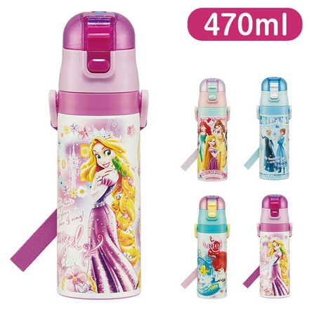 ディズニー プリンセス 水筒 470ml SDC4 スケーター Skater Disney アリエル24