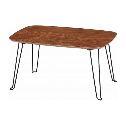 折れ脚ローテーブル W600×D400×H310mm MDF(PVC) スチール