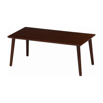 突板ローテーブル W800×D400×H320mm 天然木化粧繊維板 ブラウン