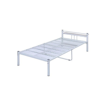 宮付 シングルベッド W1000×D2190×H635mm スチール MDF(PVC) おしゃれ