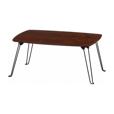 折れ脚ローテーブル W700×D500×H310mm ミディアムブラウン