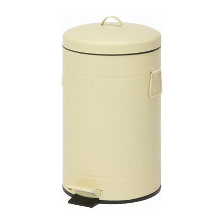 スチール ラウンドペダルペール W310×D250×H450mm スチール アイボリー