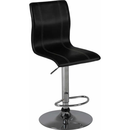 カウンターチェアースタイルハイ H-1012BK ブラック