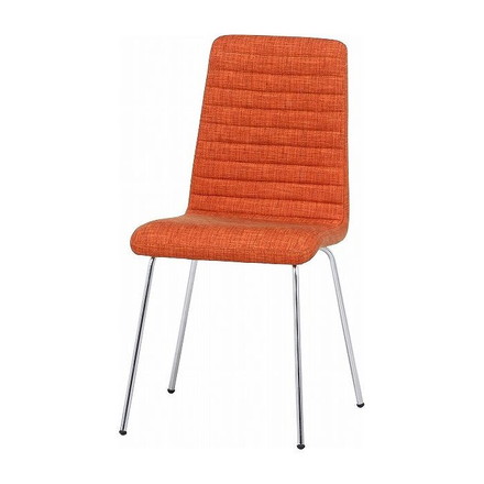 チェアー ファ W490×D560×H870mm 480mm ウレタンフォーム スチール オレンジ