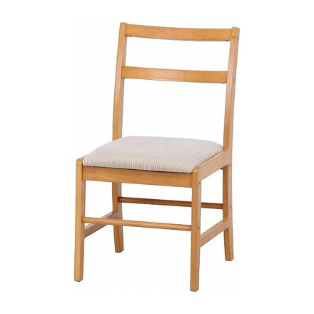 ダイニングチェア W410×D486×H790mm 430mm 天然木(ラバーウッド) ナチュラル