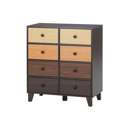 ウッドグラデーション チェスト W800×D390×H890mm MDF パチクルボード