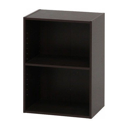 カラーボックス 可動棚 W418×D290×H590mm プリント紙化粧パーティクル おしゃれ ブラウン