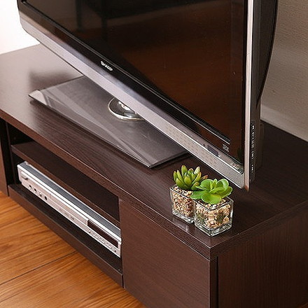 TVボード W1000×D385×H280mm テレビ台 ローボード ブラウン