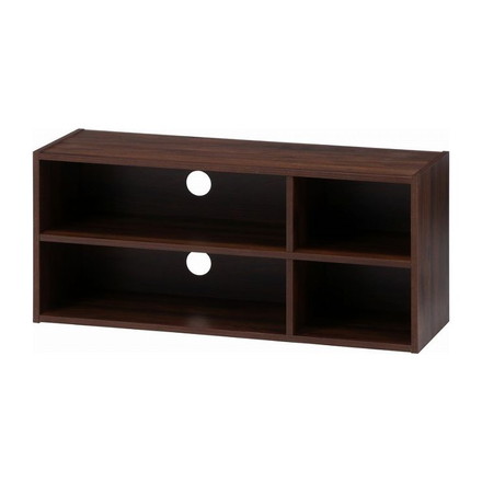 TVラック ミディアムブラウン 幅89×奥行29.5×高さ39cm プリント紙化粧パーティクルボード