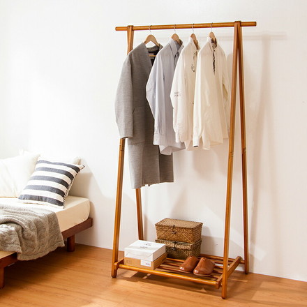 木製A型ハンガー 幅103cm 木製 高耐荷重ハンガー 耐荷重50kg ハンガーラック 天然木