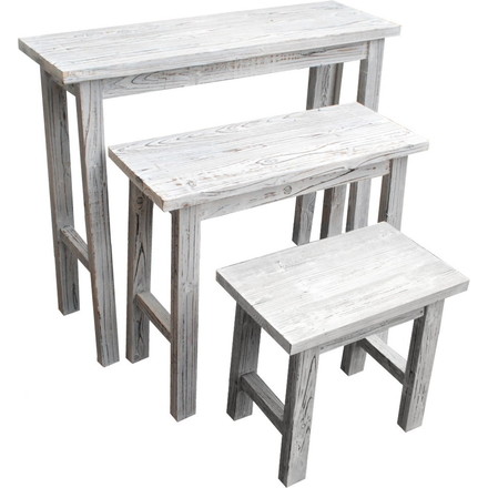 スツール 3点セット YT-406080WW 収納 木製 北欧 キャスター ボックス 椅子 チェア 丸いす