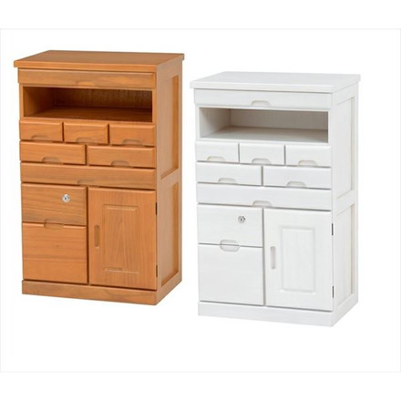 FAX台 ファックス台 収納 サイドチェスト リビングチェスト リビング収納 FAX台 鍵付き ナチュラル