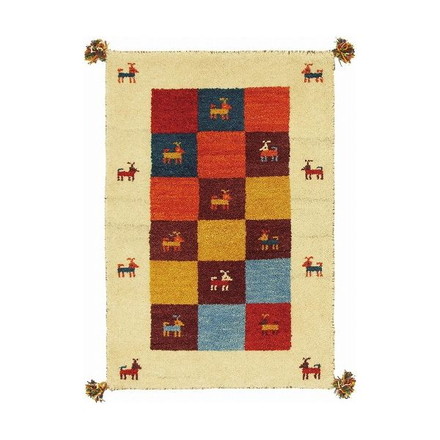 ギャッベ マット・ラグ GABBEH D3 約200×200cm MI×