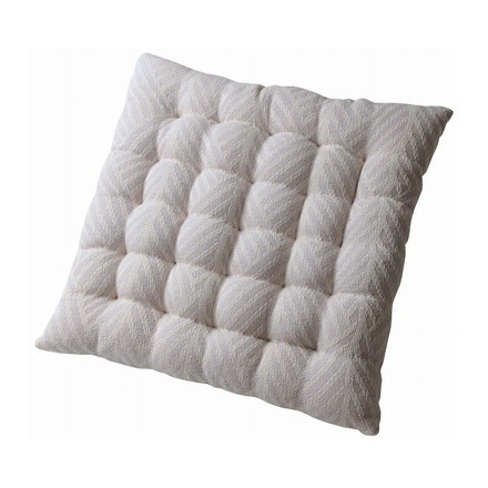 インド綿シートクッション クラック 約40×40cm WH