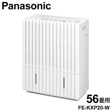 パナソニック ヒーターレス気化式加湿機 大容量 ホワイト FE-KXP20-W 56畳用 Panasonic 木造34畳まで/プレハブ洋室56畳まで