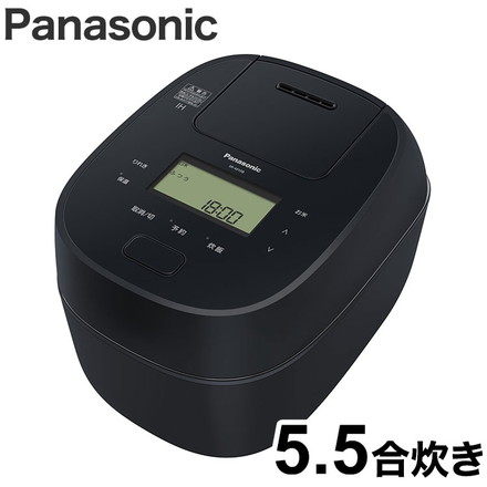 パナソニック IHジャー炊飯器 おどり炊き 5.5合 SR-M10B-K ブラック