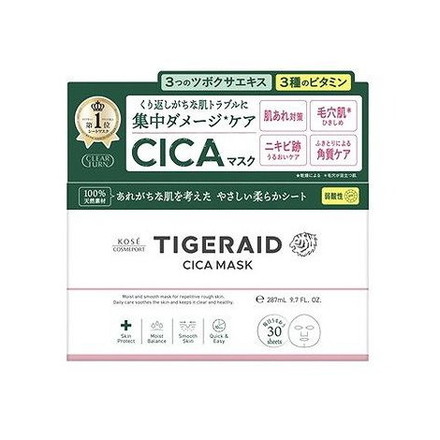【単品4個セット】 クリアターン タイガレイド CICAリペア マスク 30枚入 コーセーコスメポート