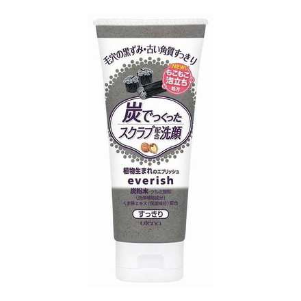 【単品6個セット】 ウテナ エブリッシュ 炭スクラブ洗顔
