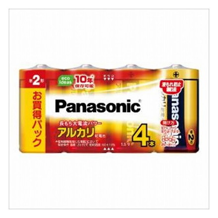 【単品1個セット】パナソニック LR14XJ/4SW アルカリ単2*4P【メール便(ゆうパケット)】