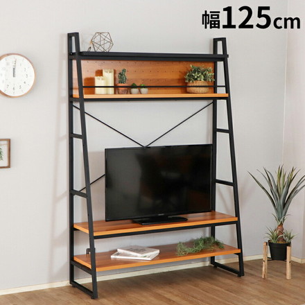 ネイツ シェルフ 幅125×奥行44×高さ180cm テレビシェルフ オープンラック オープンシェルフ