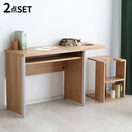 にゃんと一緒デスク テーブル 国産 インテリア リビング ダイニング 机 テーブル 猫 リビングテーブル