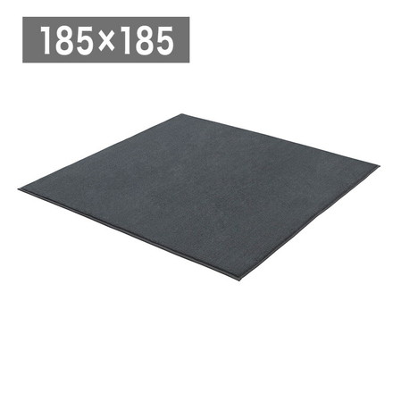 アイリスオーヤマ 杢ラビットファー調ラグ 185×185cm グレー ORG-R1818 ラグ ラグマット カーペット IRIS