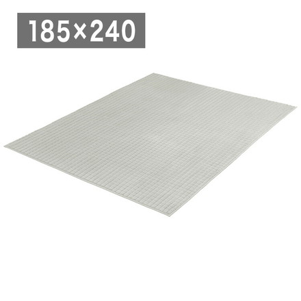 アイリスオーヤマ ラビットファー調グリッドラグ 185×240cm アイボリー ORG-G1824 ラグ ラグマット カーペット IRIS