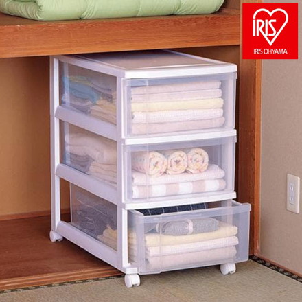 アイリスオーヤマ 収納ケース チェスト 引き出し 引出し 押入れ収納 収納ボックス ロングチェスト LC-653