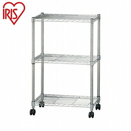 アイリスオーヤマ メタルシェルフ SE-6009 メタルシェルフ クロムメッキ IRIS