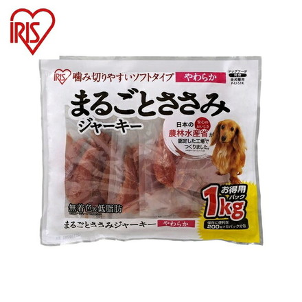 アイリス まるごとささみジャーキーソフト 1kg P-IJ-S1K アイリスオーヤマ IRIS OHYAMA