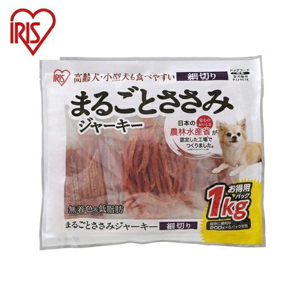 アイリス まるごとささみジャーキー細切り 1kg P-IJ-HS1K アイリスオーヤマ IRIS OHYAMA