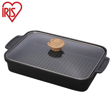 アイリスオーヤマ スキレットコートグリルパン SKL-G IRIS OYAMA キッチン 調理用品 キッチンツール