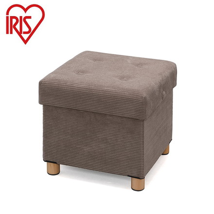 アイリスオーヤマ 脚付き収納スツール 収納ボックス 天然木 脚付き収納スツール オットマン 収納 足置き 椅子 イス