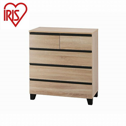 アイリスオーヤマ ウッドチェスト 脚付き WCHL-790 ライトナチュラル IRIS