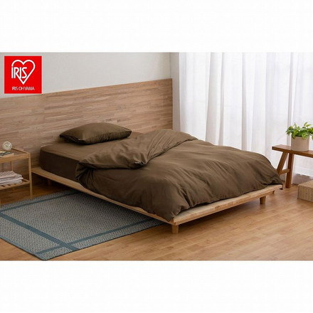 アイリスオーヤマ 掛け布団カバー KKC-CS-SD ブラウン IRIS OHYAMA